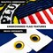 G128 - 6 Feet Tangle Free Spinning Flagpole (White) Wisconsin Double Sided Brass Grommets Embroidered 3x5 ft (Flag Included) Aluminum Flag Pole